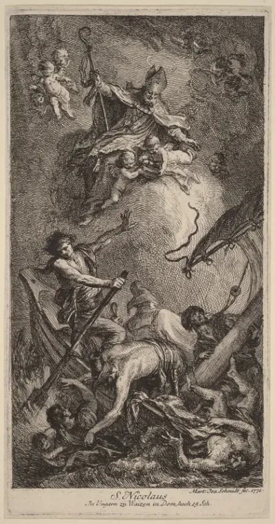 Saint Nicholas Rescuing Sailors