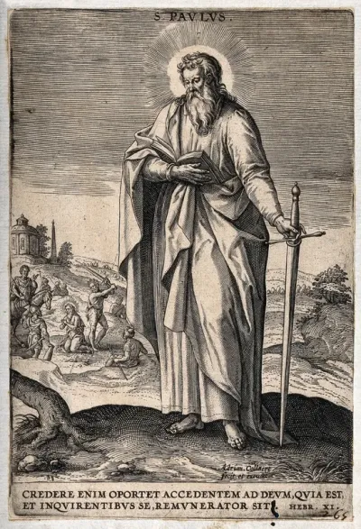 Saint Paul. Engraving by A. Collaert