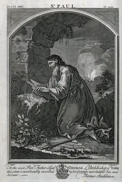Saint Paul. Engraving by J. Mynde