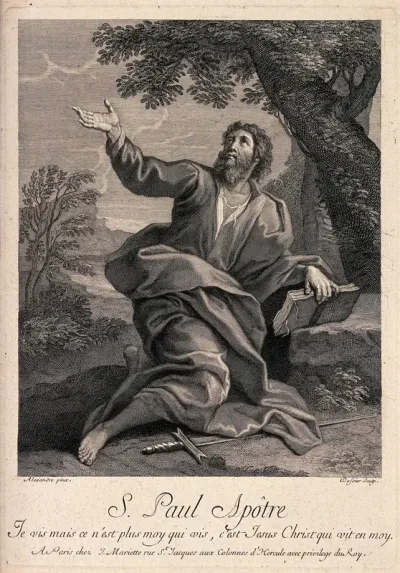 Saint Paul. Engraving by M. Dossier after Alexandre