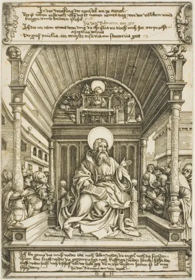 Saint Paul Enthroned Under a Baldachin
