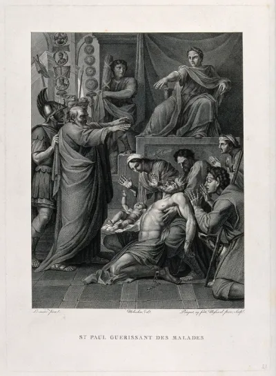 Saint Paul healing the sick