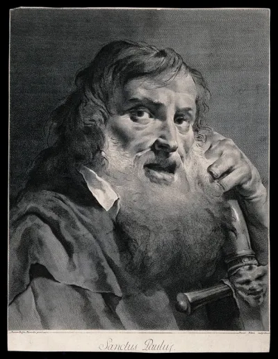 Saint Paul. Line engraving by M. Pitteri after G.B. Piazzetta
