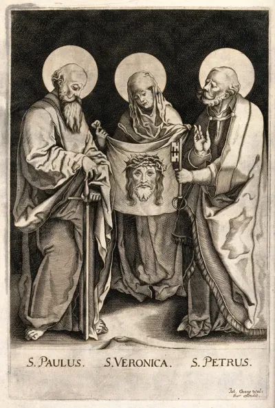 Saint Paul the Apostle, Saint Veronica and Saint Peter the Apostle