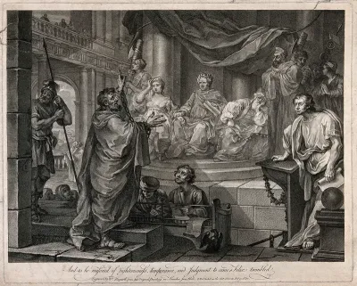 Saint Paul: with his hands in chains, he pleads his case at Caesarea before the Roman procurator of Judea, Antonius Felix