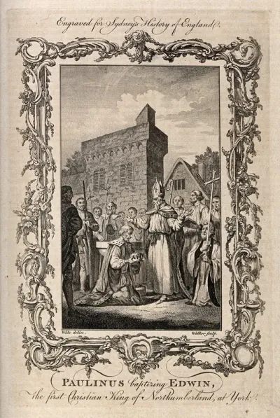 Saint Paulinus of York baptizes Edwin king of Northumbria