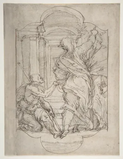 Saint Peter and Saint John Healing a Cripple at the Gate of the Temple