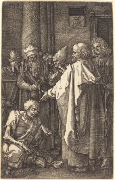 Saint Peter and Saint John Healing a Cripple at the Gate of the Temple