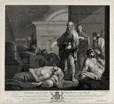Saint Peter and Saint John healing the sick