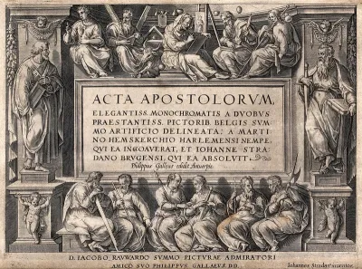Saint Peter and Saint Paul with the Apostles and other saints