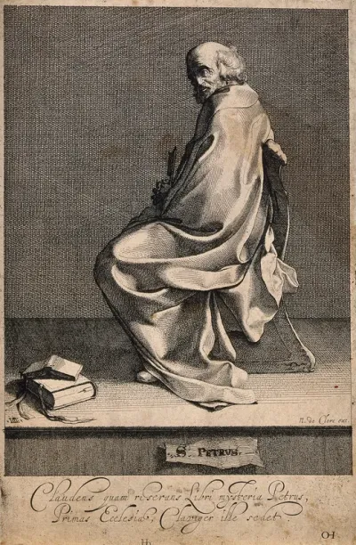 Saint Peter. Etching by Jacques de Gheyn III