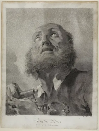 Saint Peter, from The Holy Family and the Twelve Apostles