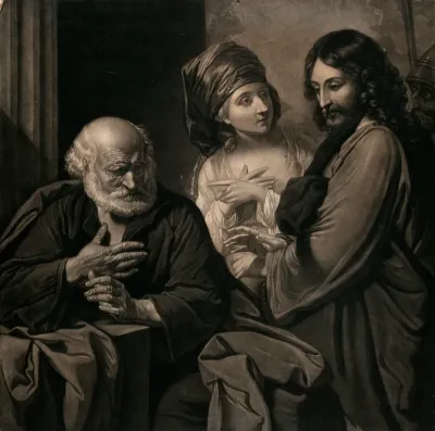 Saint Peter having denied Christ