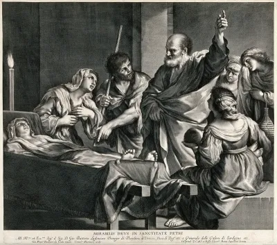 Saint Peter raises Tabitha