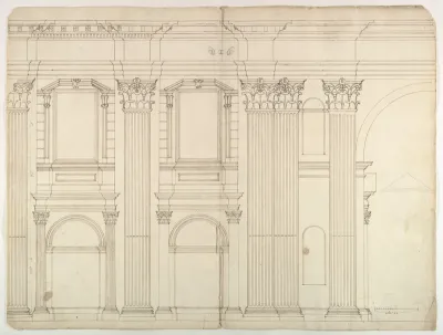 Saint Peter's, apse, exterior elevation