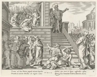 Saint Peter Speaks to the People about Christ
