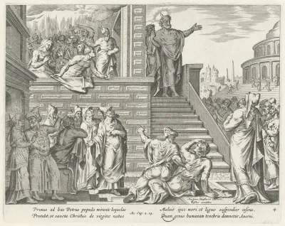 Saint Peter Speaks to the People about Christ