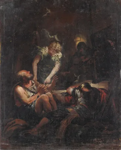 Saint Peter visited by the angel