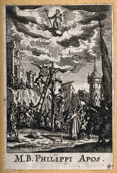 Saint Philip. Etching after J. Callot