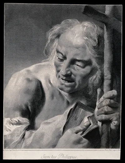 Saint Philip. Line engraving by M. Pitteri after G.B. Piazzetta