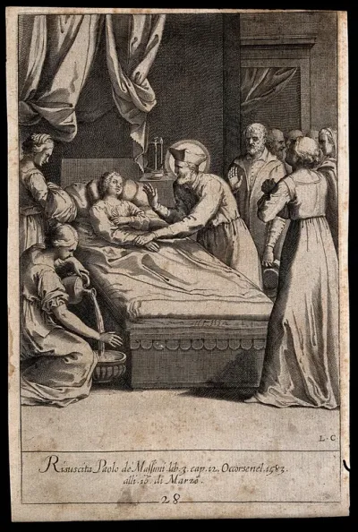 Saint Philip Neri and other figures
