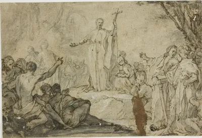 Saint Preaching to Heathens