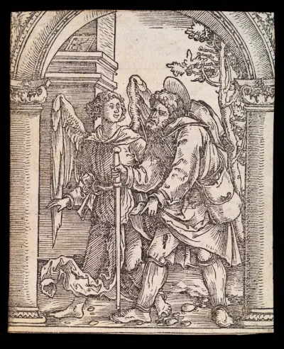 Saint Roch and an angel