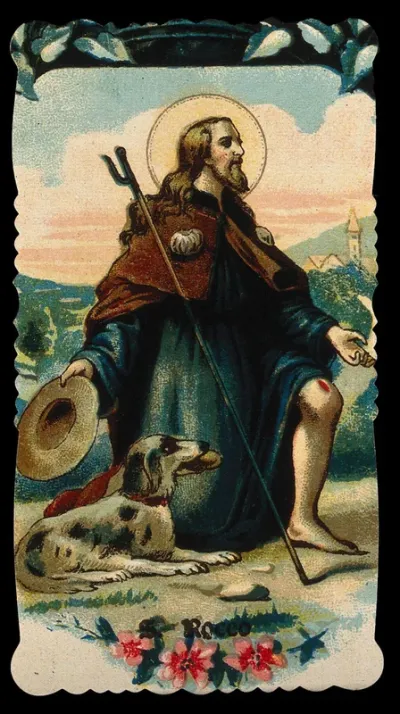 Saint Roch. Colour lithograph, 1906