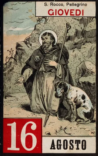 Saint Roch. Colour photogravure, 1898