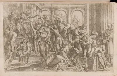 Saint Roch dispensing charity