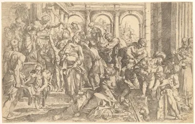 Saint Roch Distributing Alms