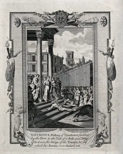 Saint Saturninus, Bishop of Toulouse: his martyrdom