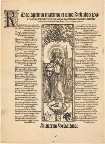 Saint Sebaldus Standing on a Column