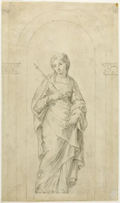 Saint Standing in a Niche