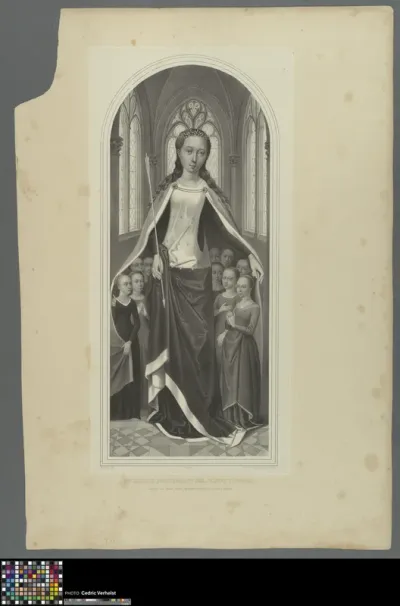 Saint Ursula Protecting ten Virgins with Her Cloak