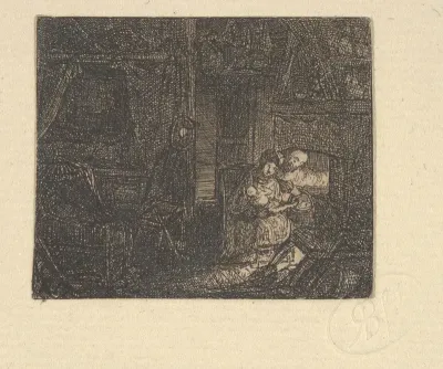 Sainte Famille dans un Intérieur (Holy Family in an Interior)