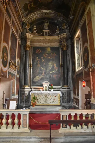 Saints Peter, Erasmus, Clare of Assisi and Catherine of Alexandria