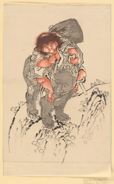 Sakata Kintoki Riding on Bear's Back