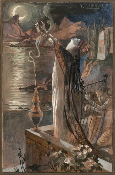 Salammbô invoquant la lune