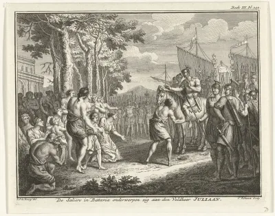 Salische Franken onderwerpen zich aan Julianus, 358