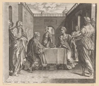Salome brengt Herodias het hoofd van Johannes de Doper