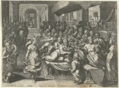 Salome danst bij het banket van Herodes
