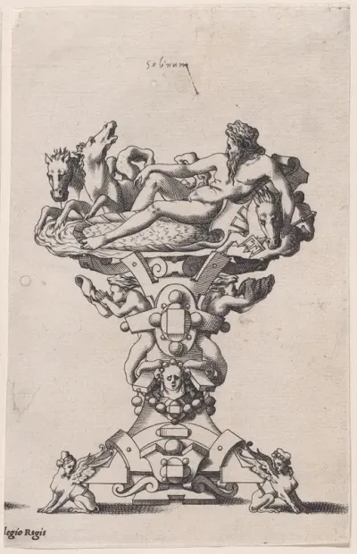 Salt-cellar with Neptune