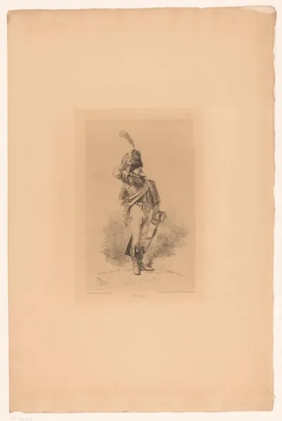 Saluerende militair