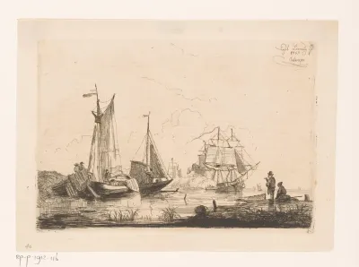Saluutschoten bij het uitzeilen van de driemaster Macassar