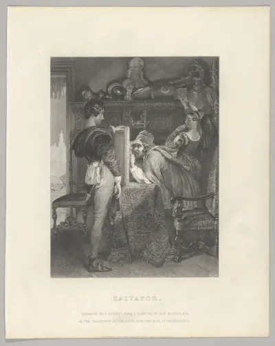 Salvator, from "The Art Union" (later "The Art Journal"), opposite p. 252