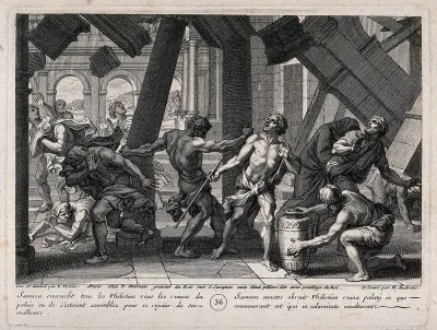 Samson brings the house down upon himself and the Philistines