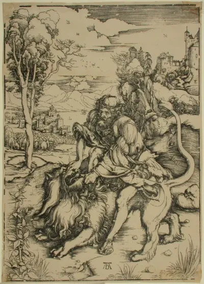 Samson Fighting with the Lion