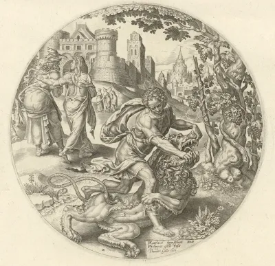 Samson rending the lion