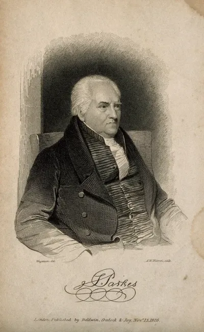 Samuel Parkes. Line engraving by A. W. Warren, 1826, after T. Wageman